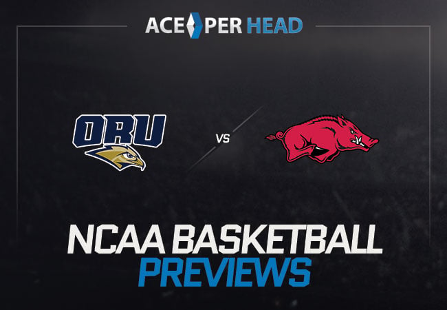 Oral Roberts Golden Eagles vs Arkansas Razorbacks